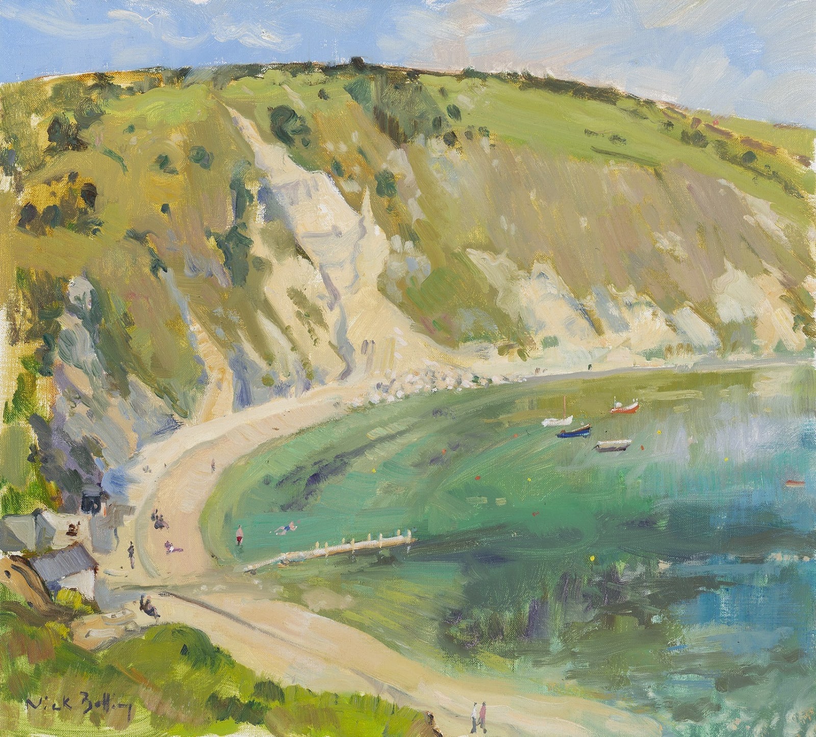 Nick Botting, Lulworth Cove, the first days of summer