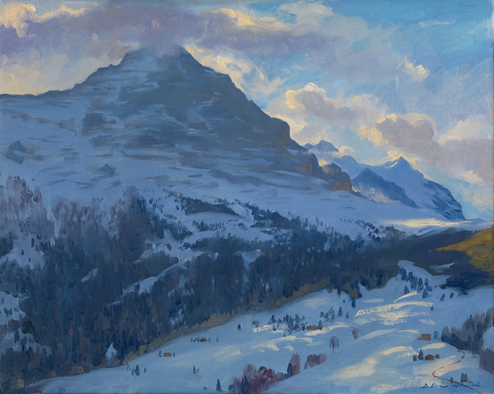 Daisy Sims Hilditch, Afternoon light, The Eiger, 2023