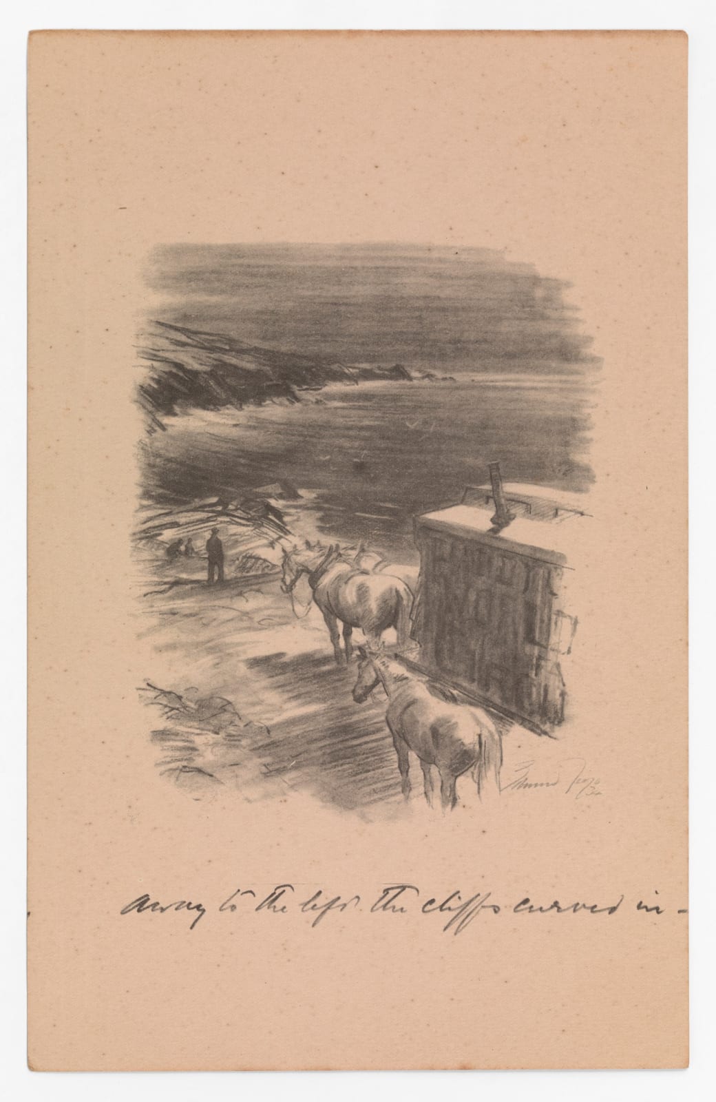 Edward Seago, The cliffs curved in, 1934