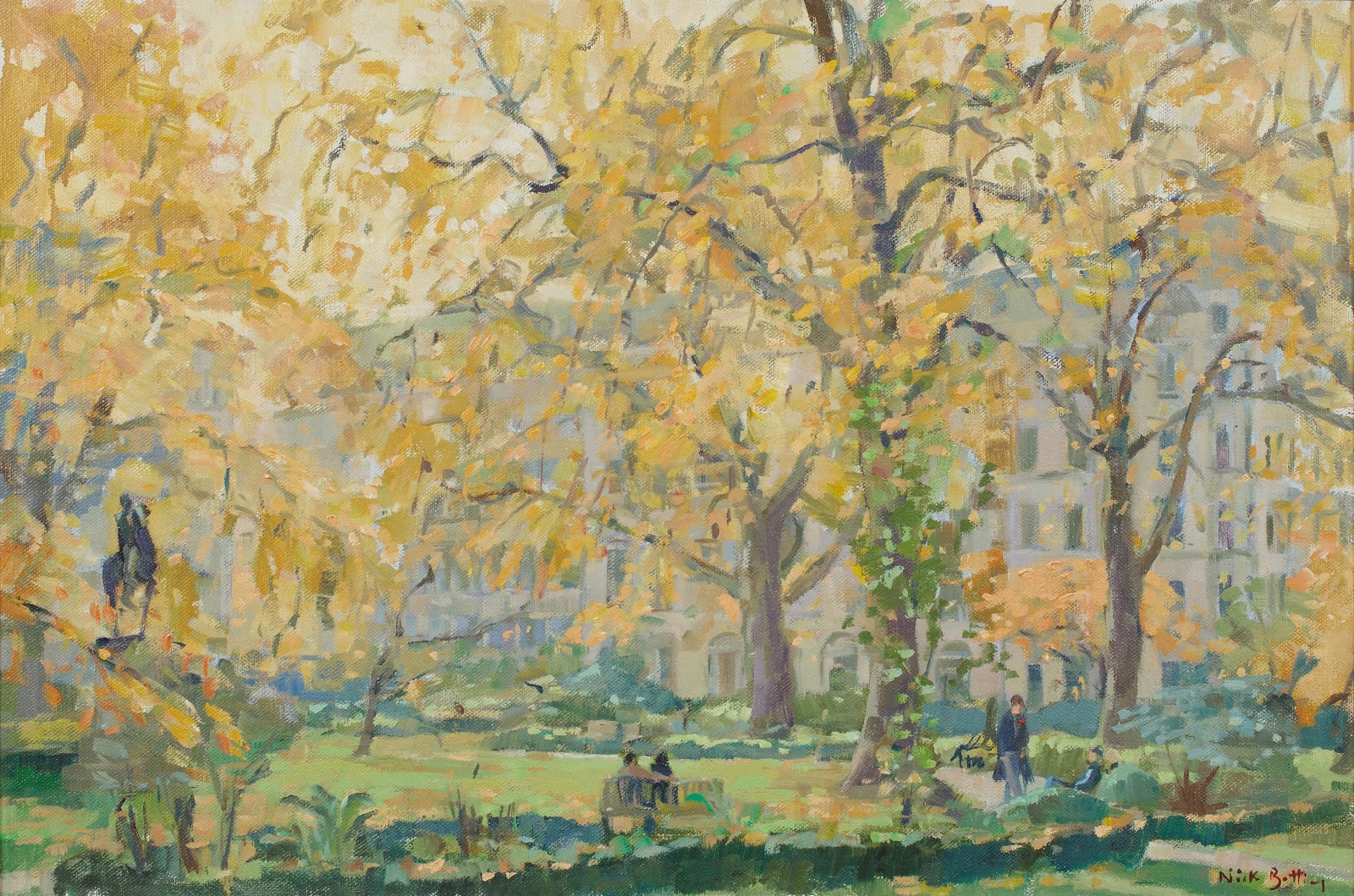 Nick Botting, St James's Square, Autumn Leaves