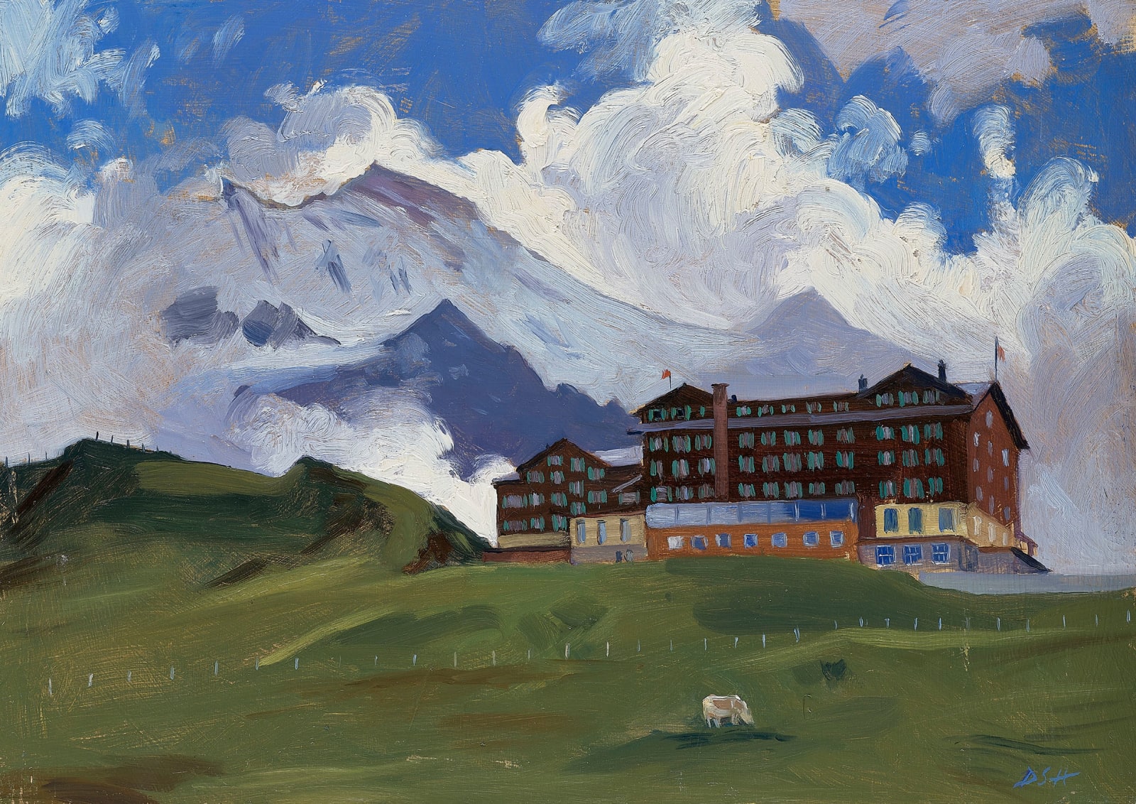 Daisy Sims Hilditch, Des Alpes Hotel, Billowing Clouds