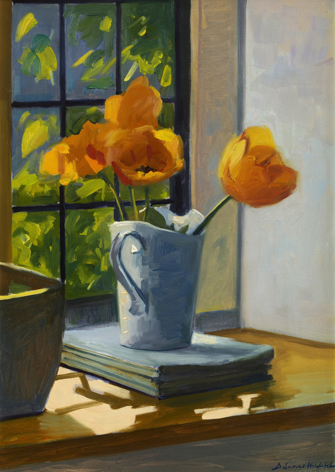 Daisy Sims Hilditch, Tulips from the garden, afternoon light