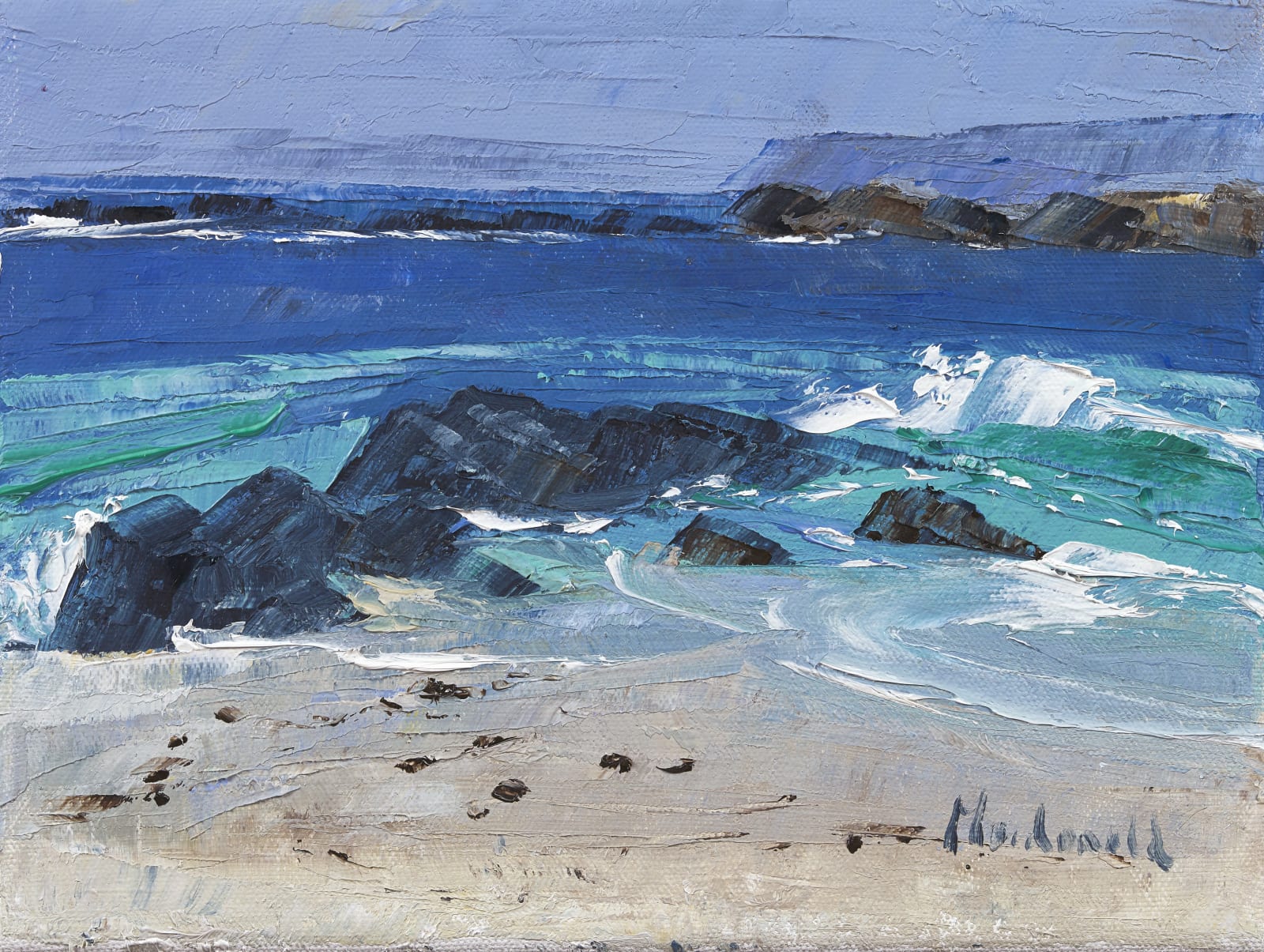 Frances Macdonald, Finger Rock Catching the Tide, Iona
