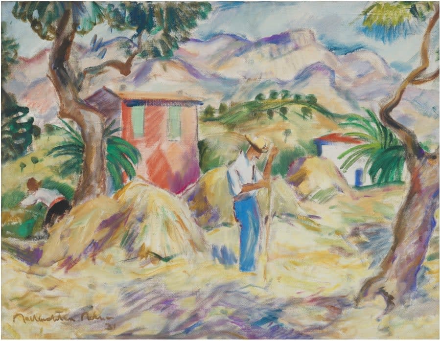 John Maclauchlan Milne, Haymaking, 1931