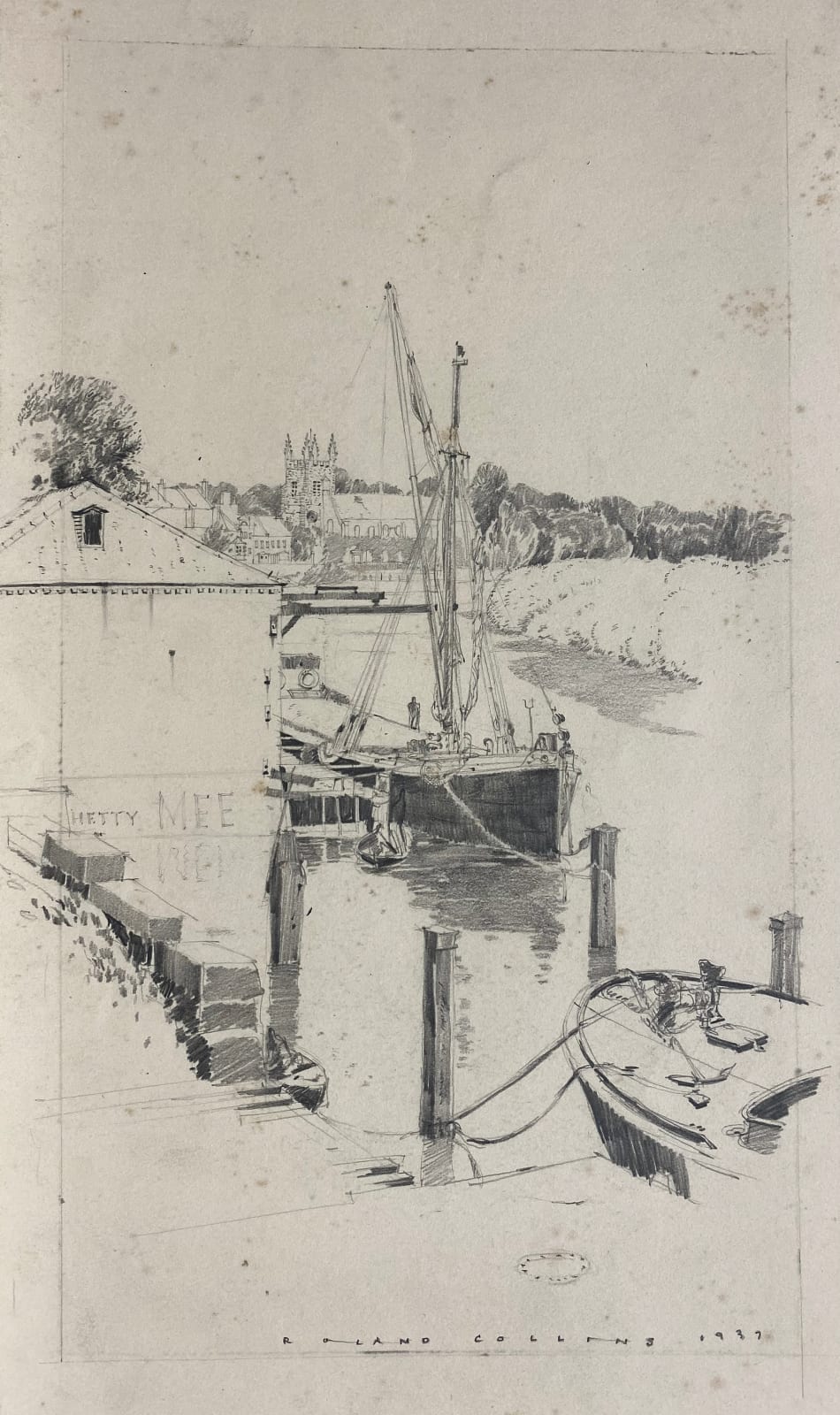 Roland Collins, River view, 1937