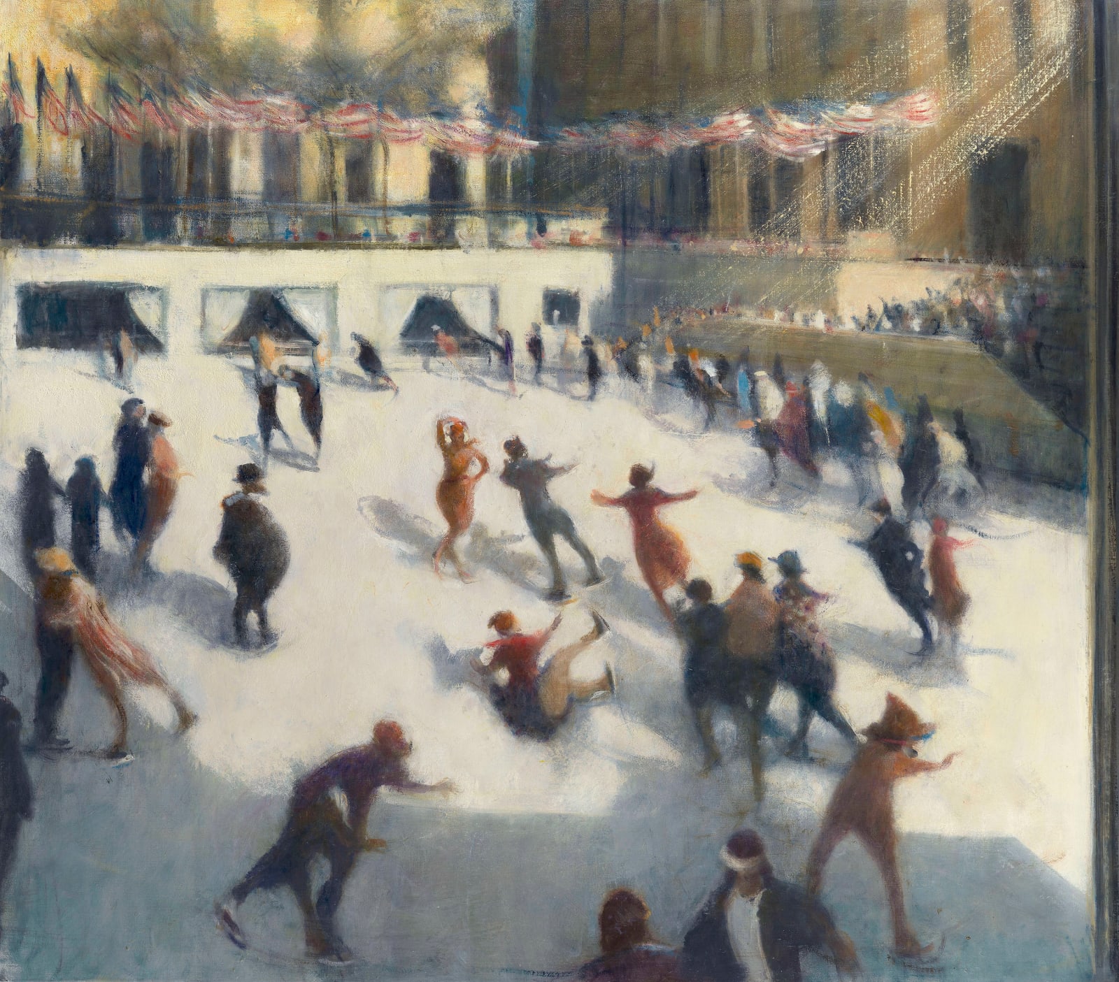 Bill Jacklin, Promenade, Rockefeller Skaters I , 2011