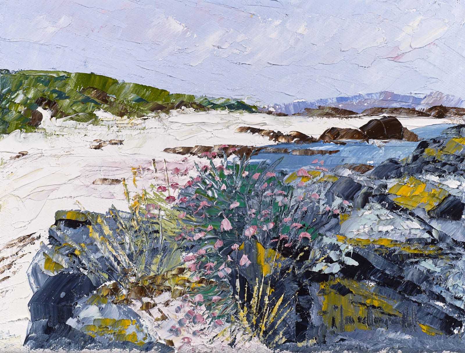 Frances Macdonald, White Sands and Seapinks, Iona