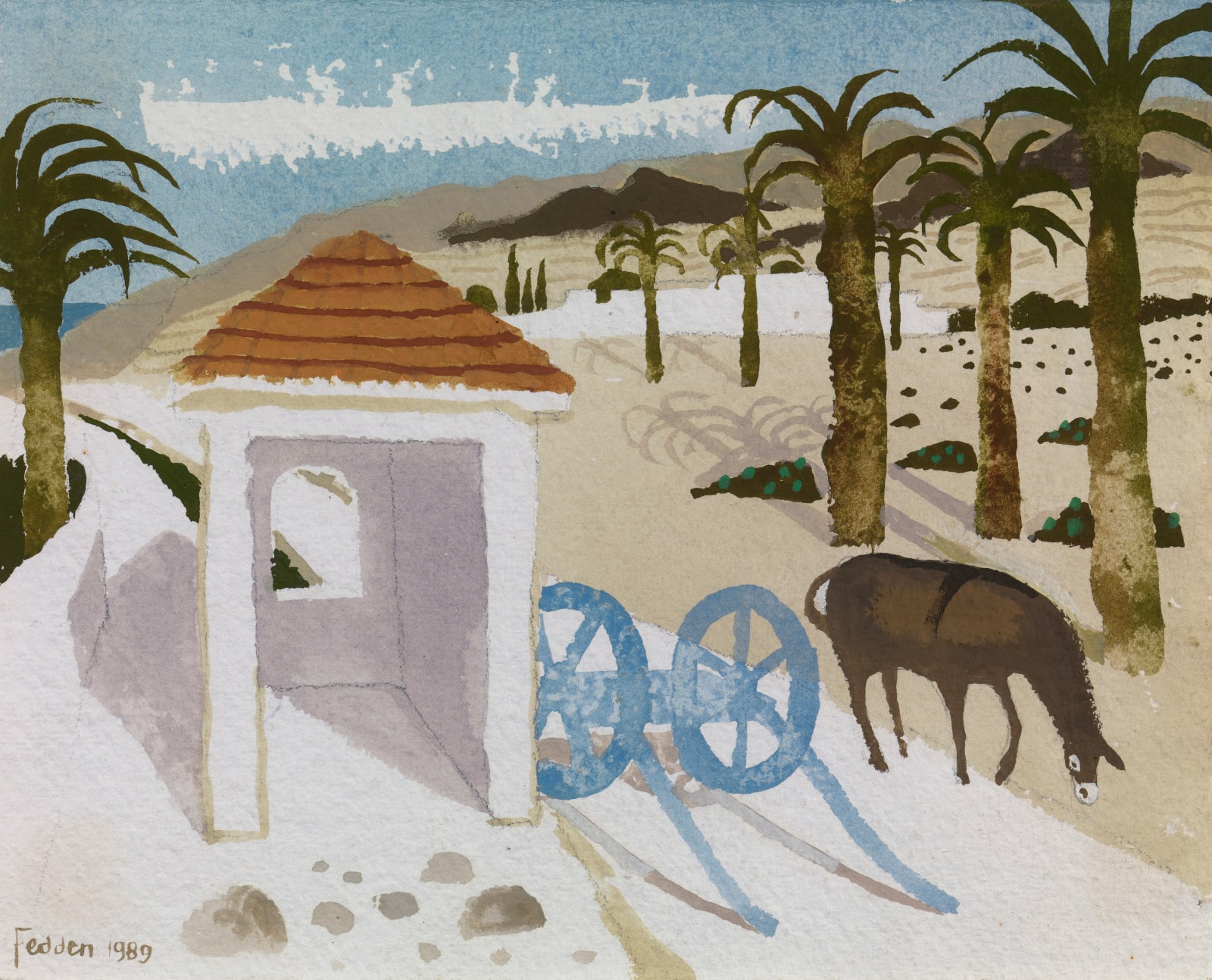 Mary Fedden, The Donkey, 1989
