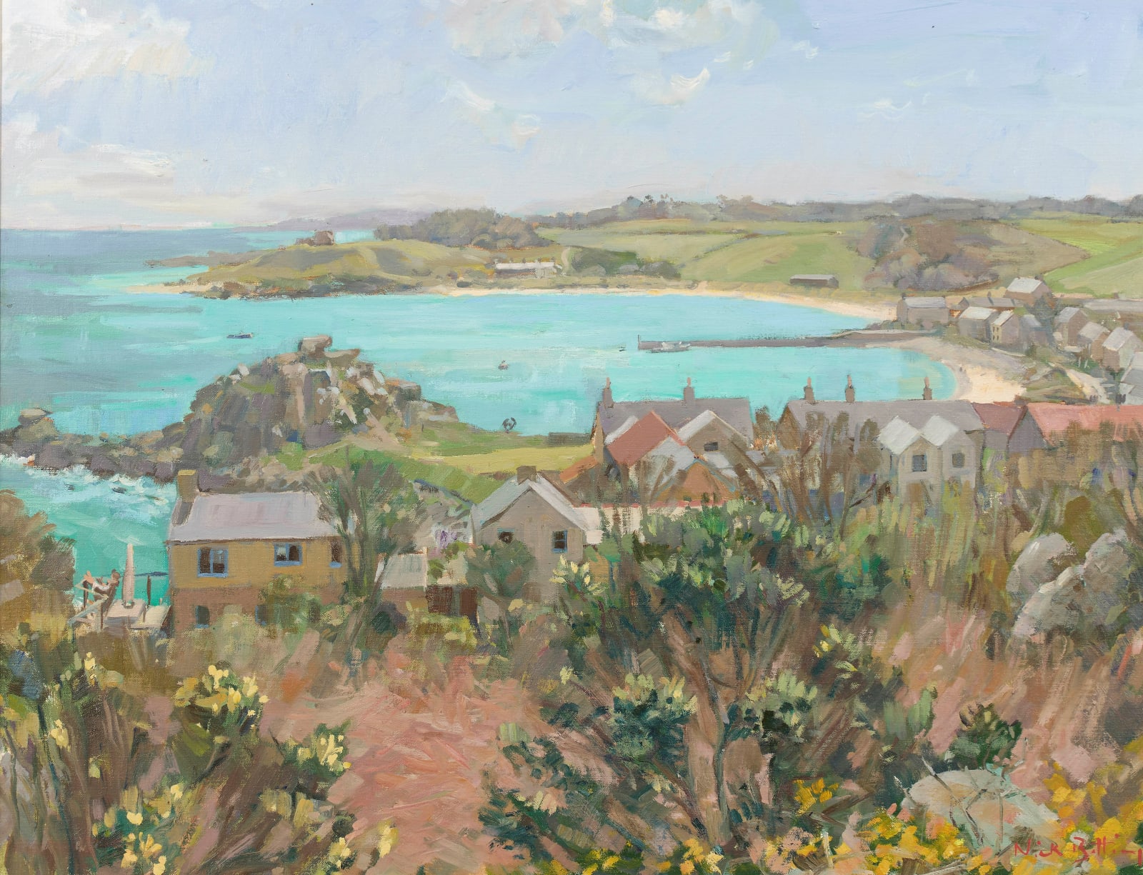 Nick Botting, Tresco, Old Grimsby from Above