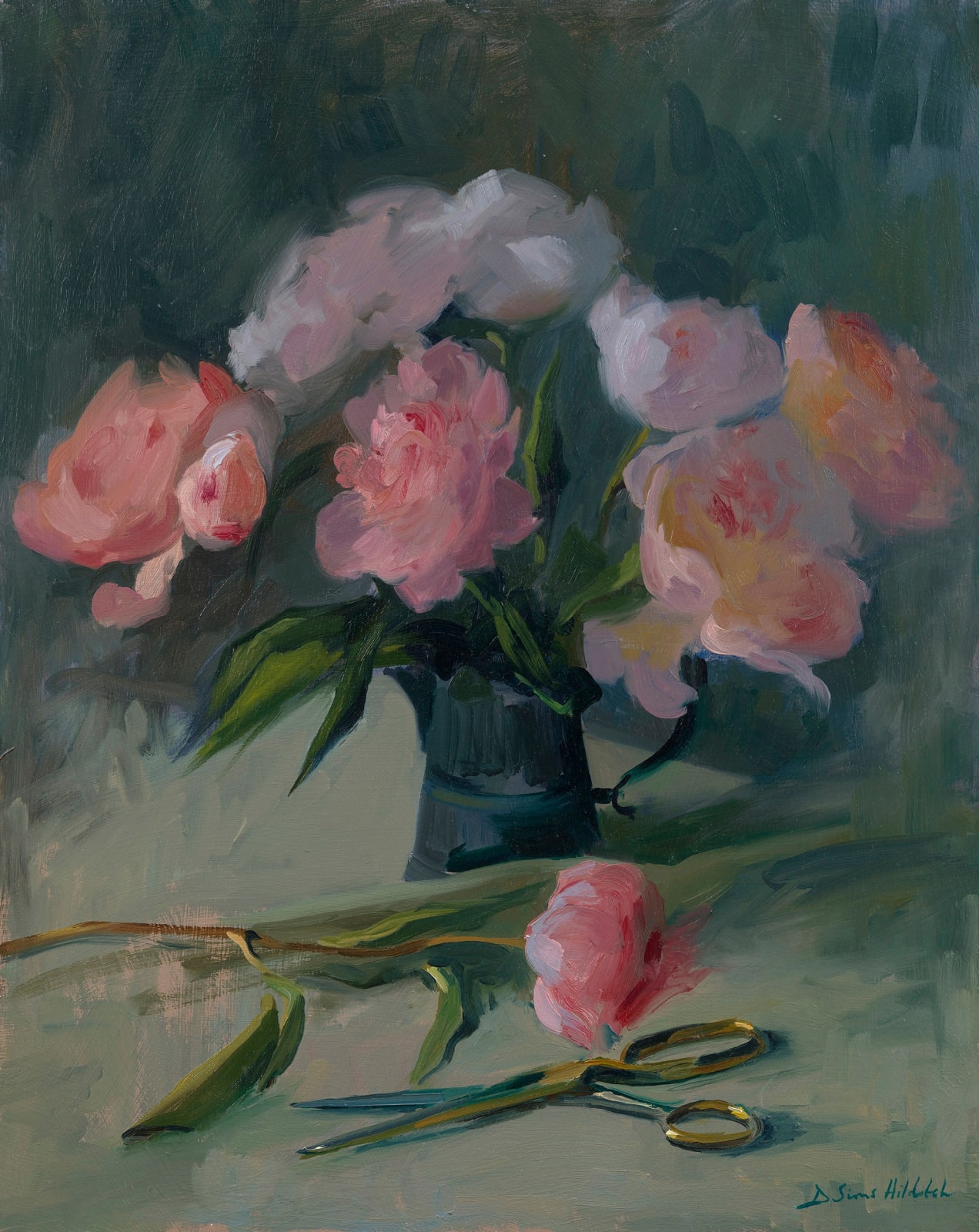 Daisy Sims Hilditch, Peonies at Rossetti
