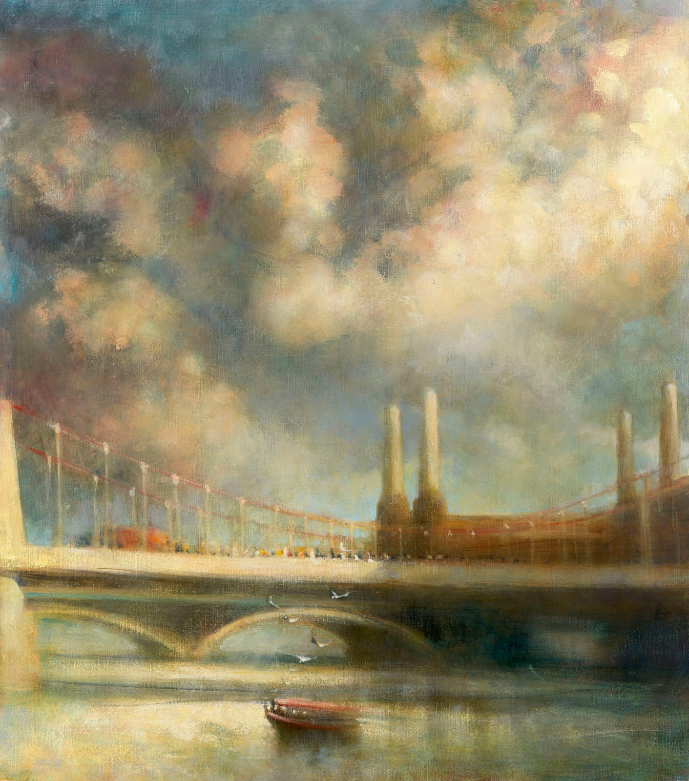 Bill Jacklin, Towards Battersea Bridge I, 2016