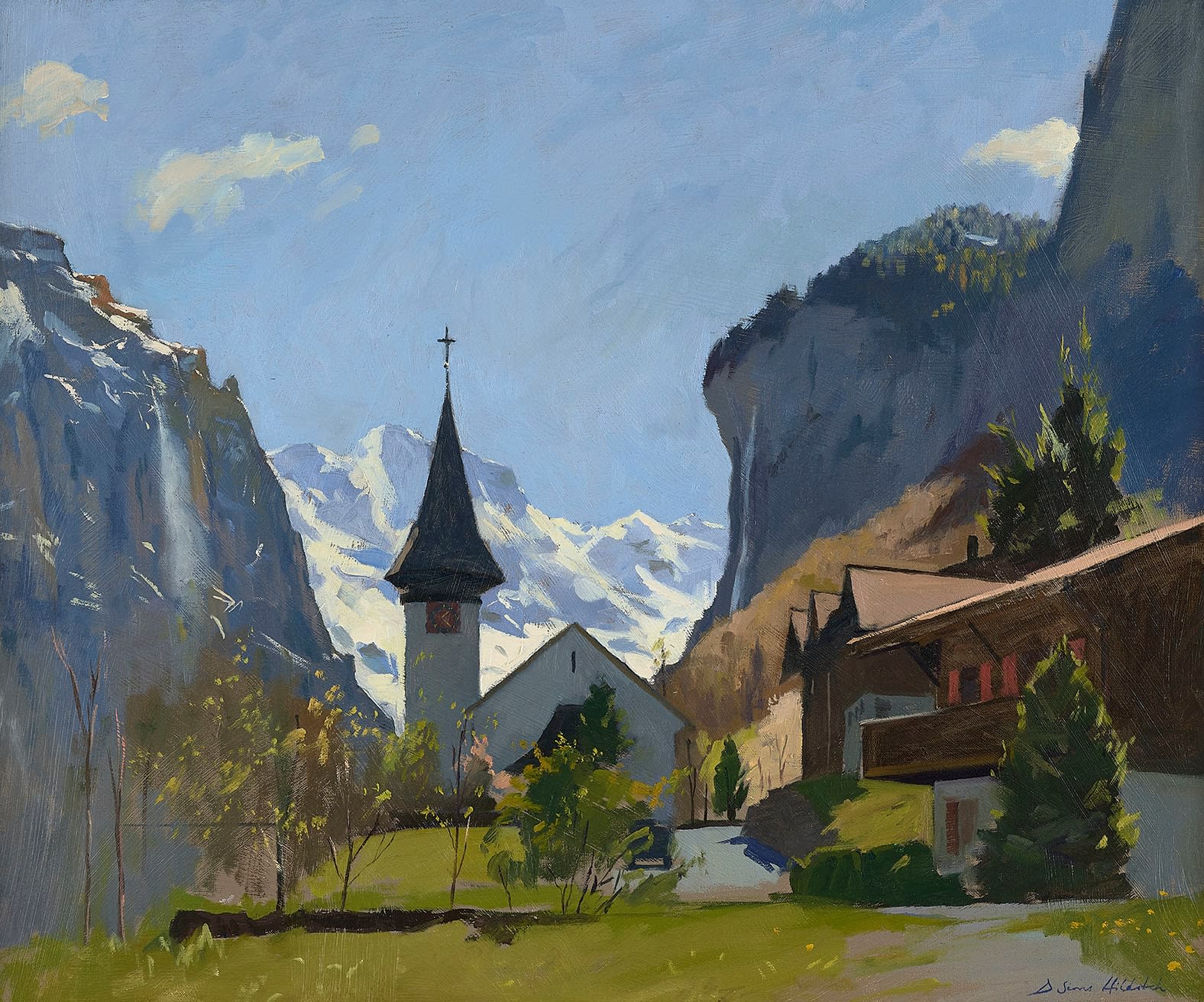 Daisy Sims Hilditch, Spring in the Lauterbrunnen Valley