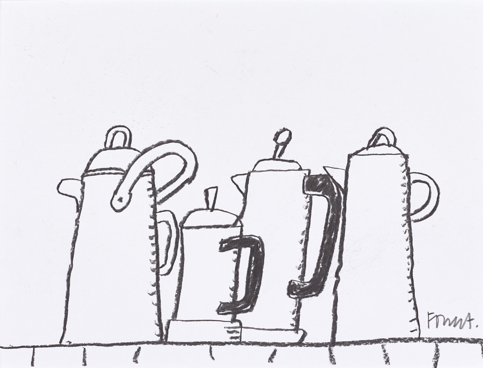 Archie Forrest, Coffee Pots, 2022