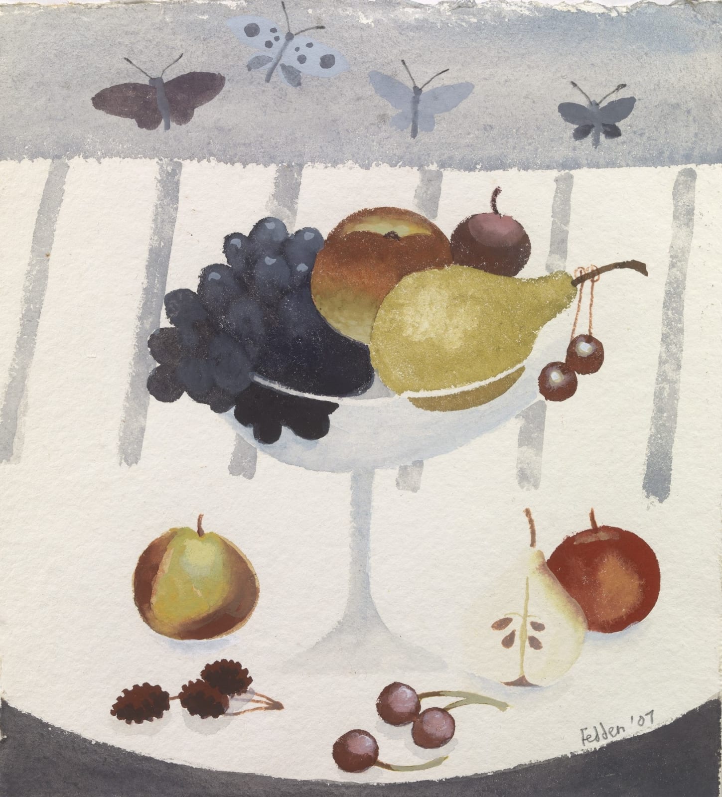 Mary Fedden, Still Life with Butterflies, 2007