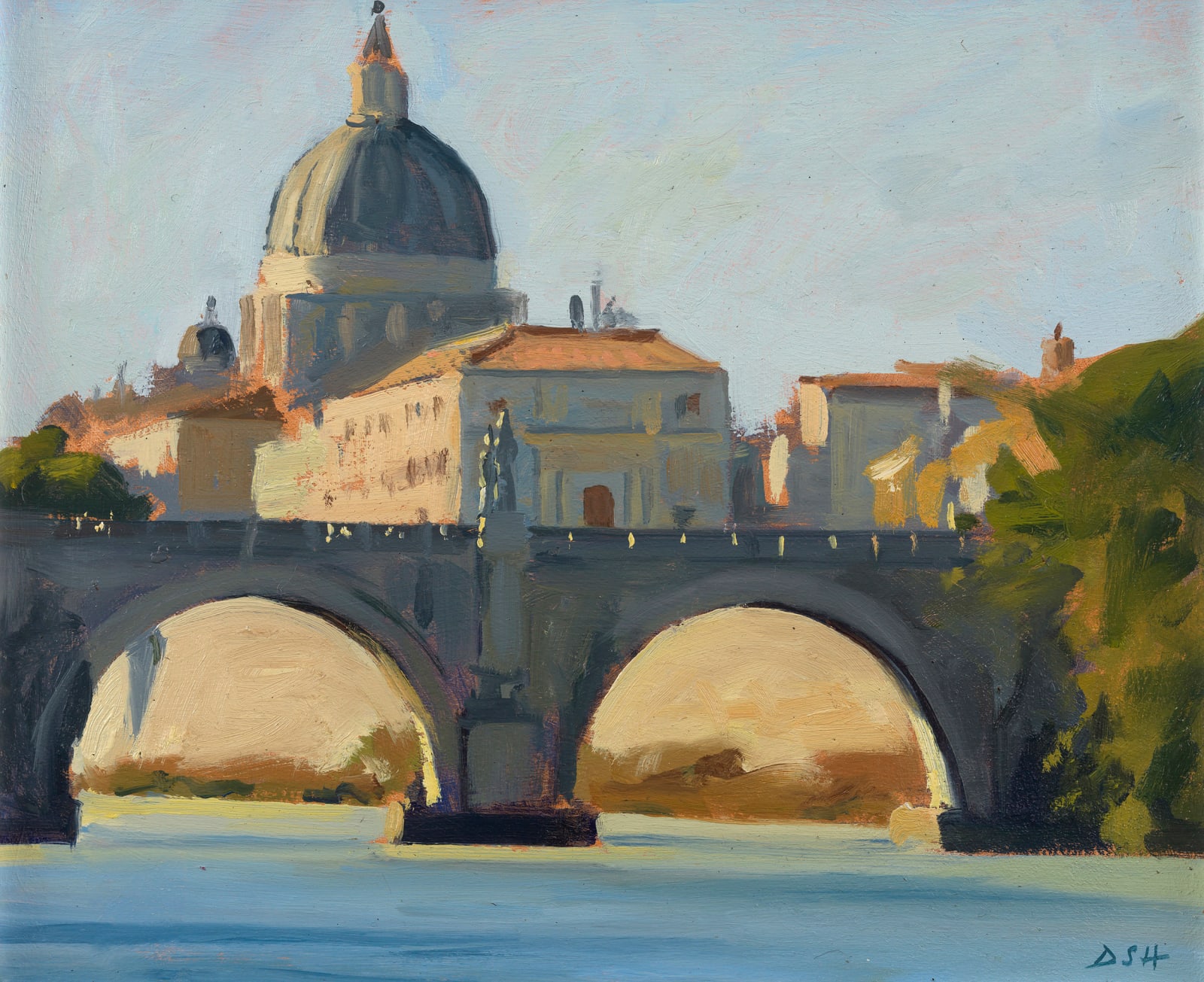 Daisy Sims Hilditch, December afternoon light, Basilica di San Pietro