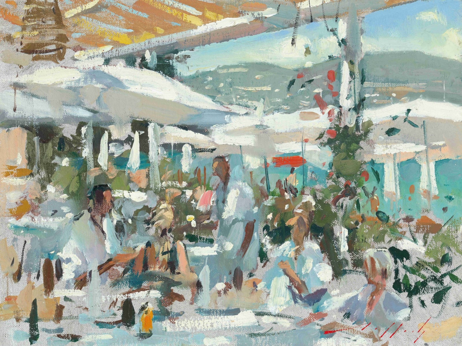 Paul Rafferty, Lunch, Paloma Beach, 2022