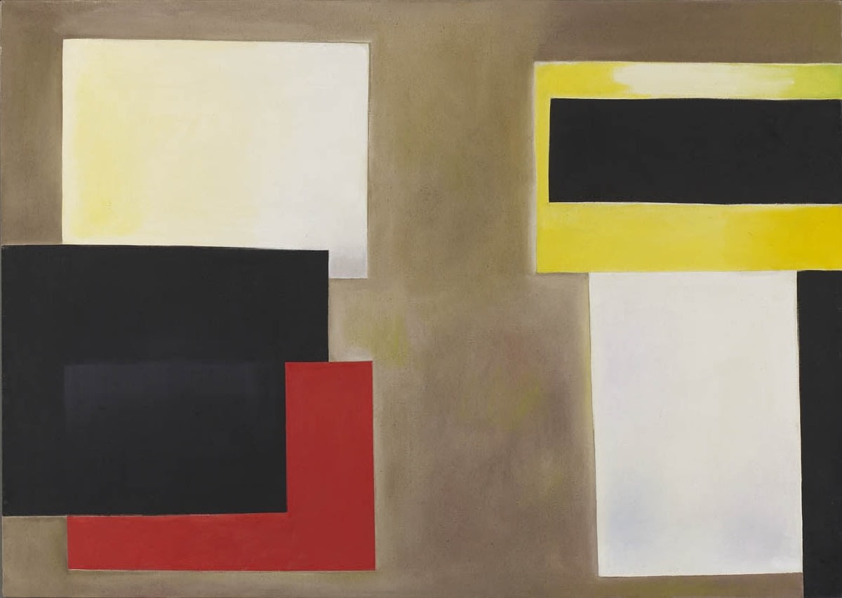 Merlyn Evans, Black, Red, Yellow and White, 1969