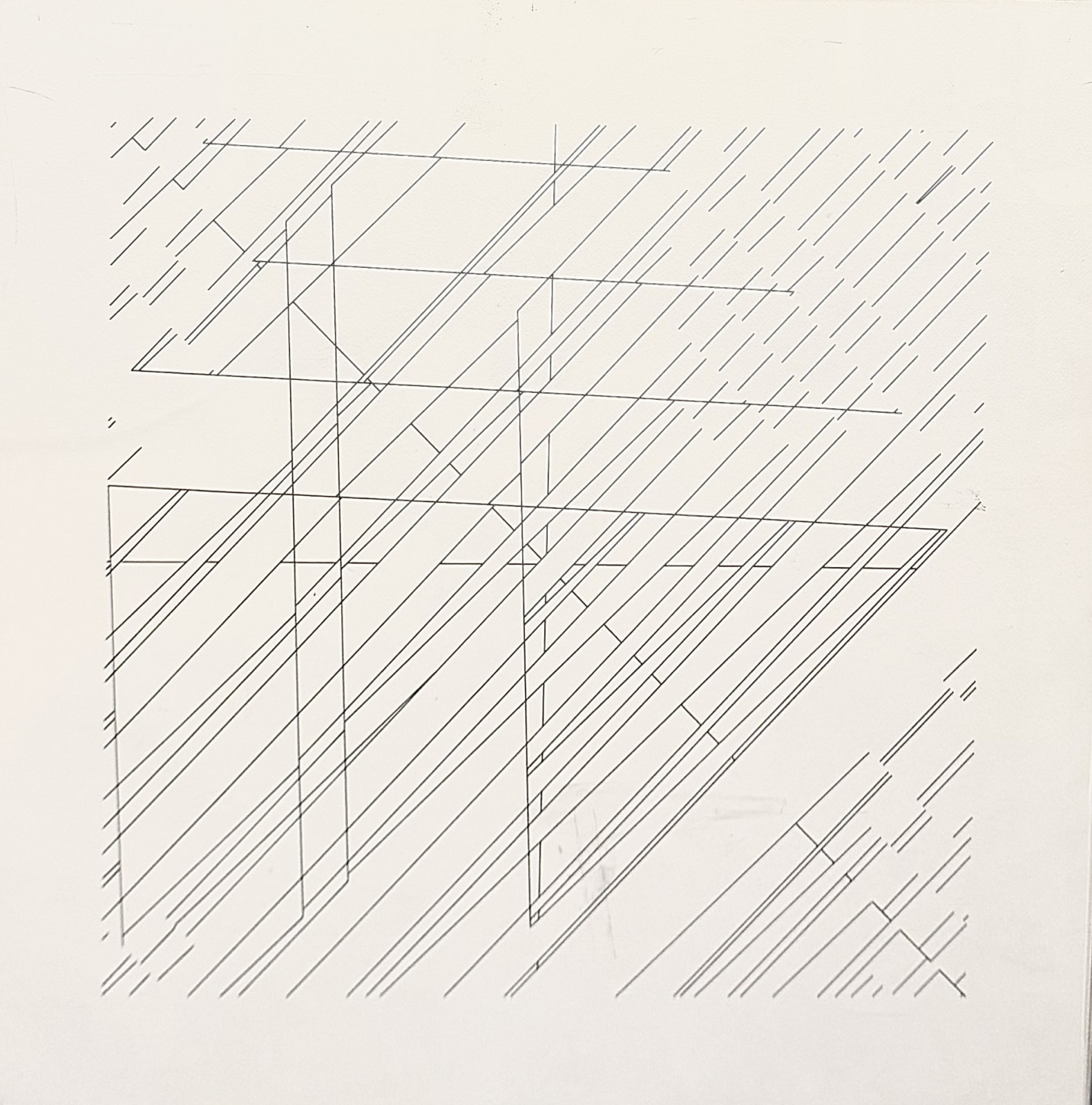Jeffrey Steele, Drawing from Syntagma series, 1971-72