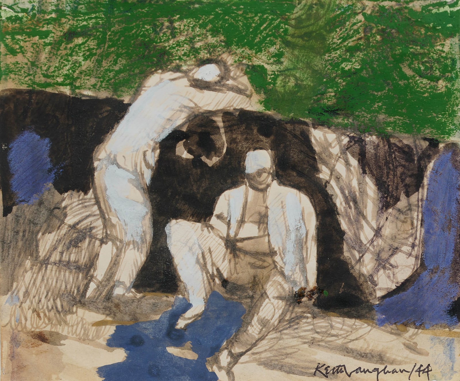 Keith Vaughan, Two Labourers Resting, 1944