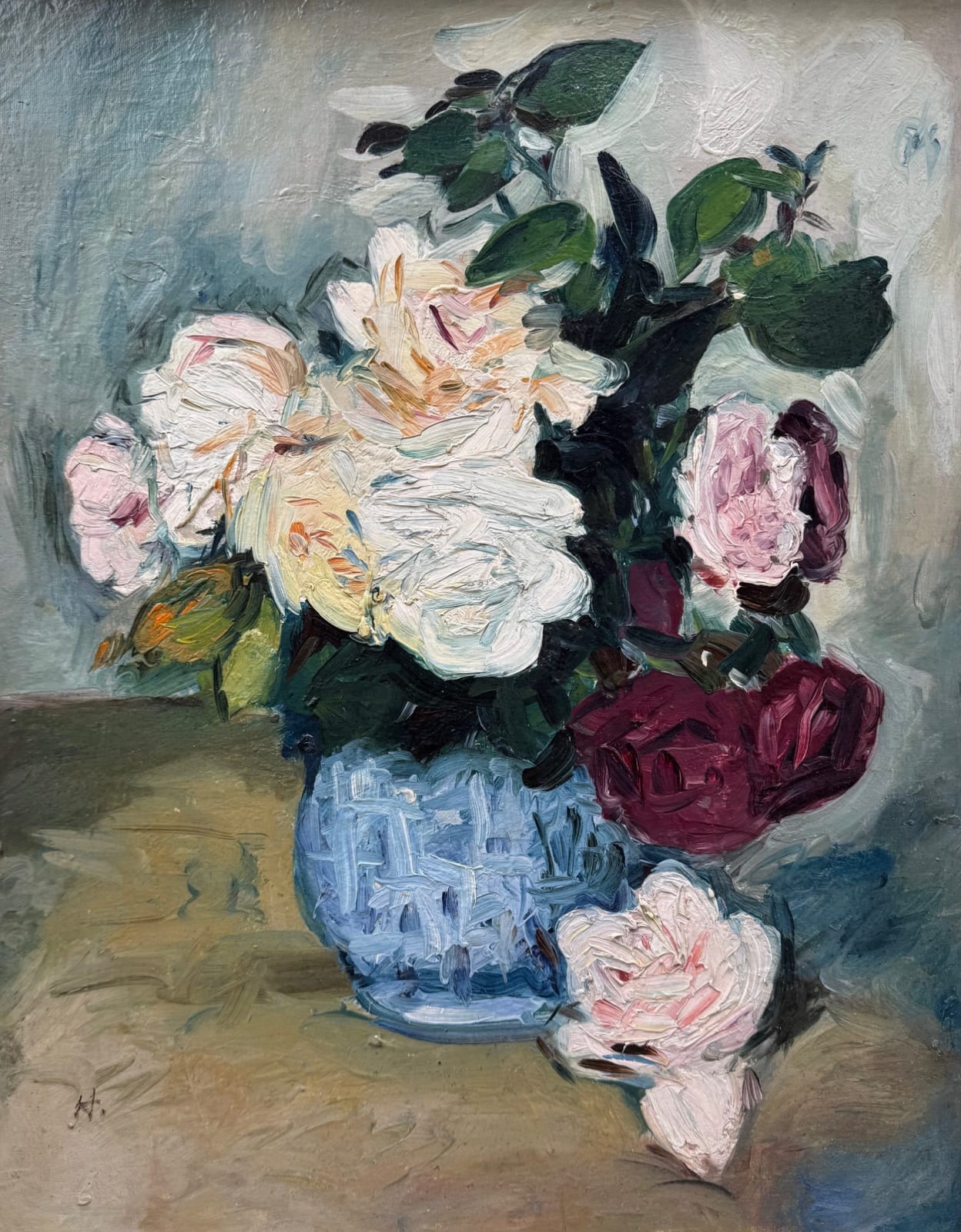 George Leslie Hunter, Still Life of Flowers in a Vase, circa 1913