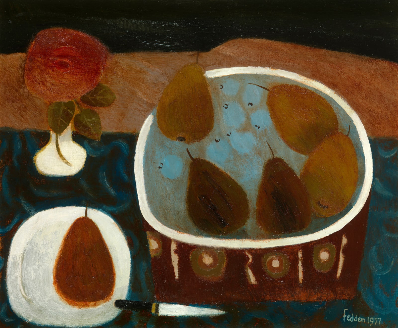 Mary Fedden, Dark Still Life, 1977