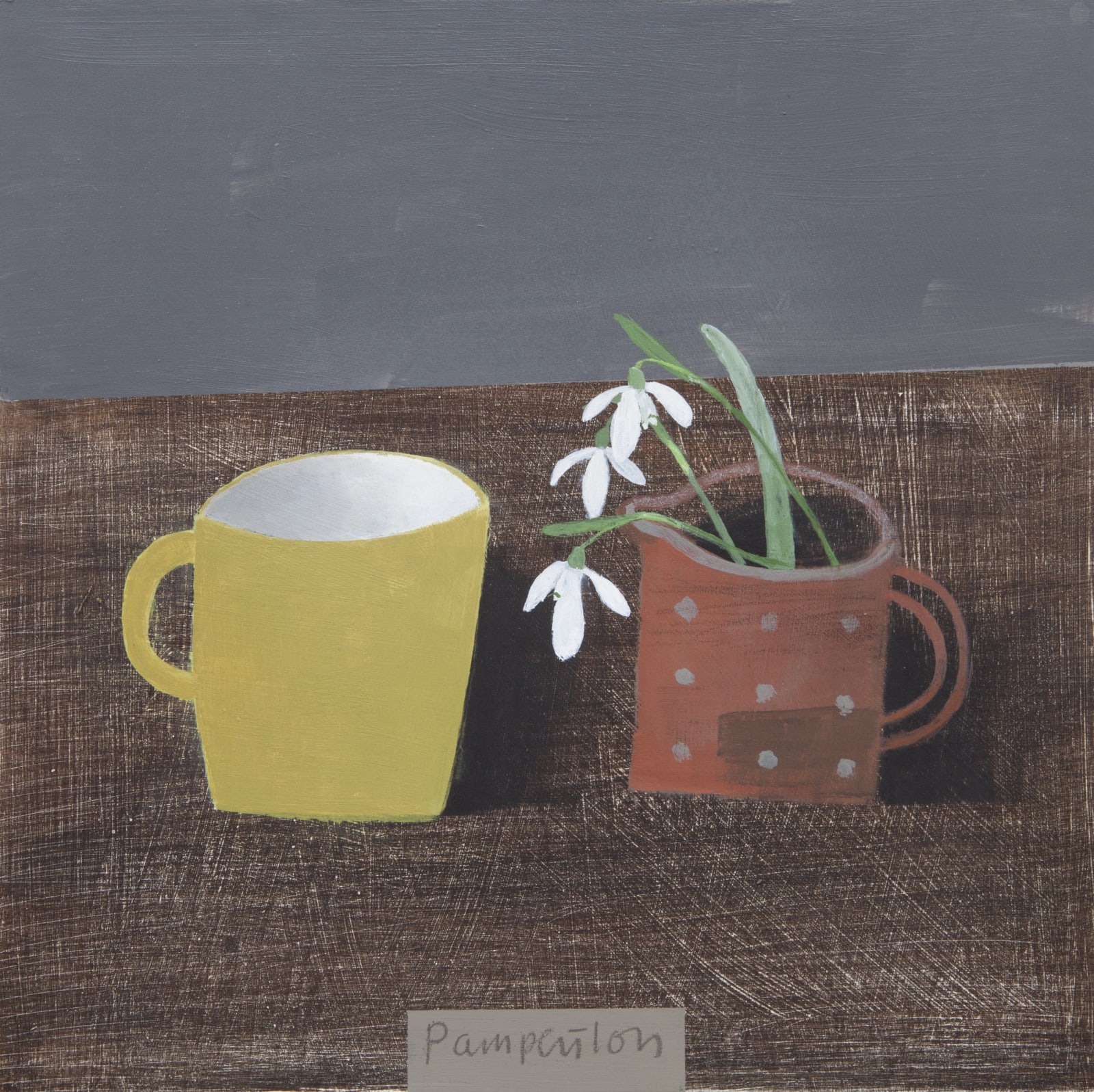 Elaine Pamphilon, Motoko's Jug, Snowdrops and Yellow Mug