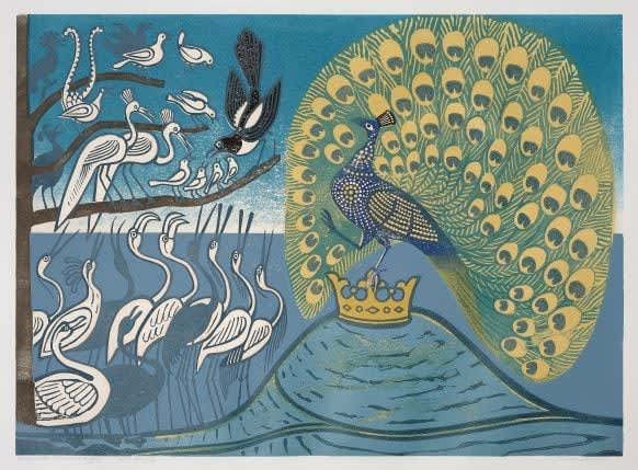 Edward Bawden, Peacock and Magpie, 1970