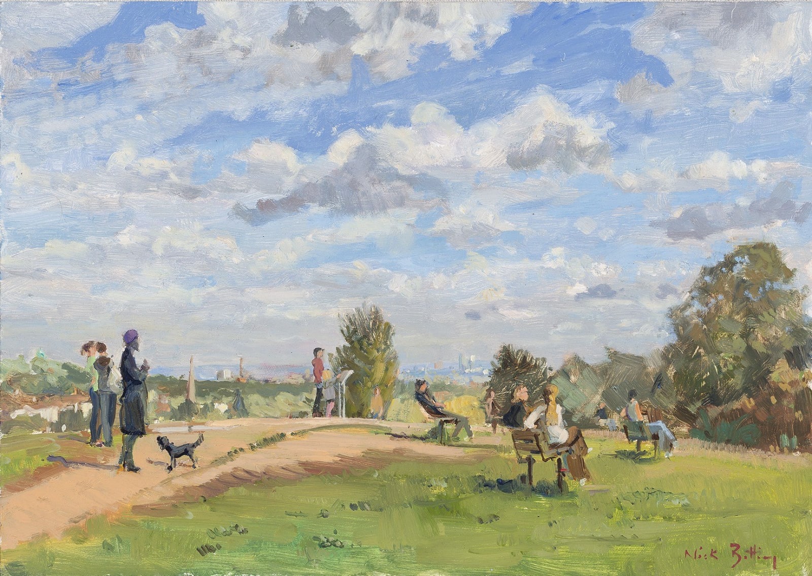 Nick Botting, 28. London from Parliament Hill, bright autumn day