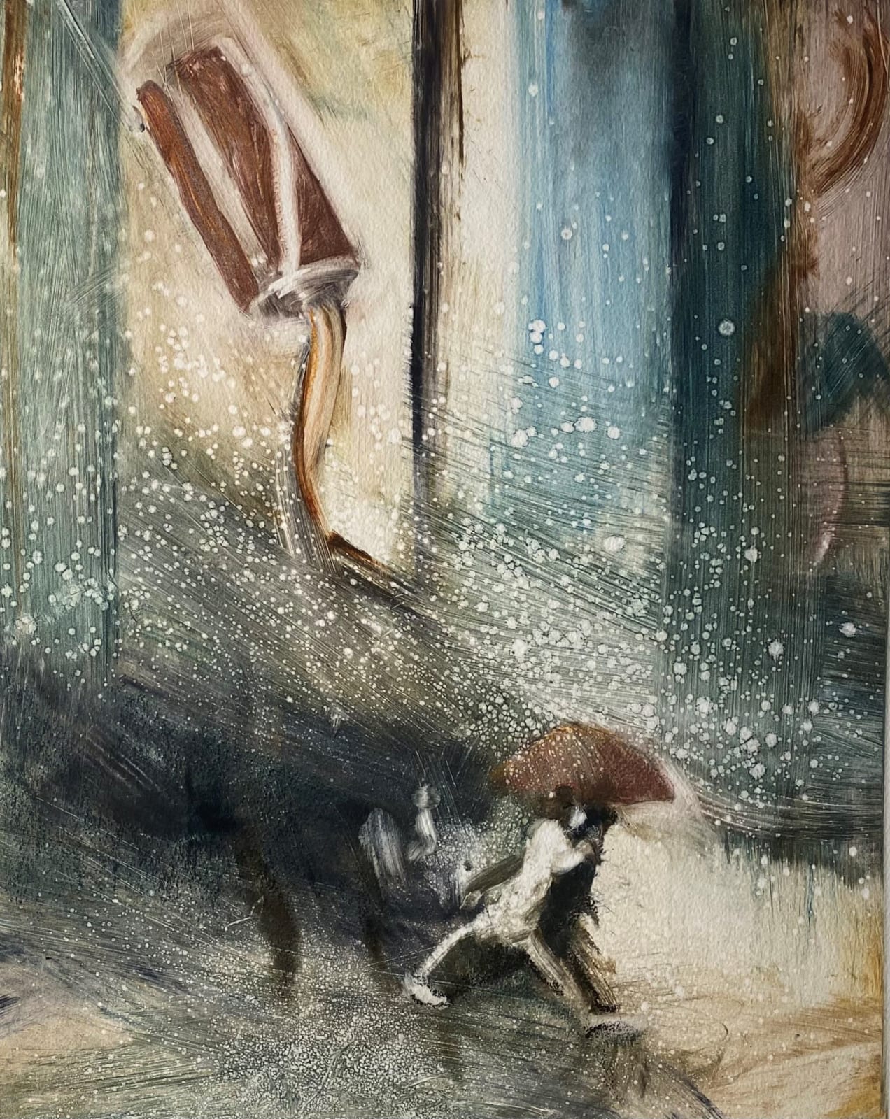 Bill Jacklin, Times Square in the Rain VII, 2012