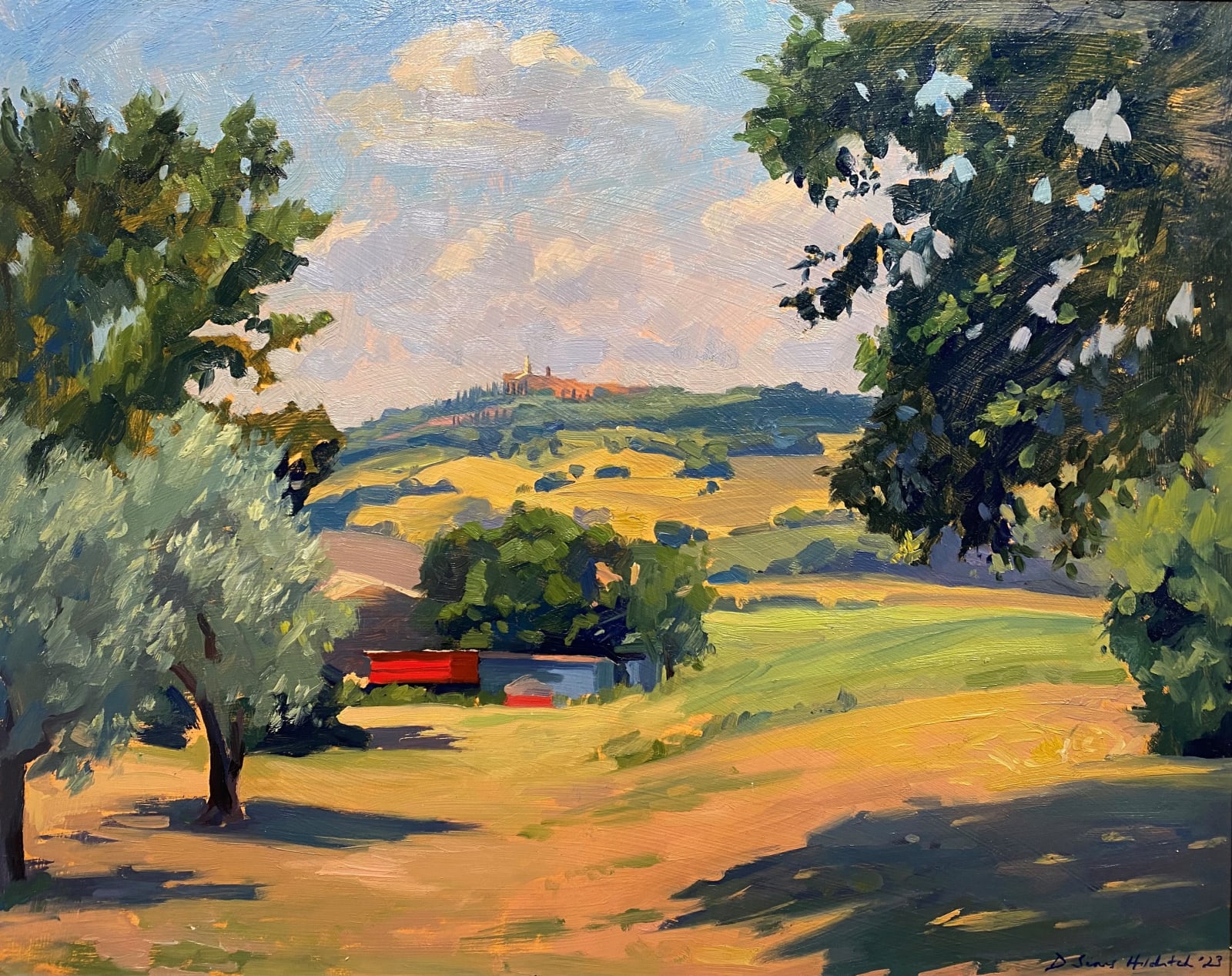 Daisy Sims Hilditch, Summer Afternoon towards Montepulciano, 2023