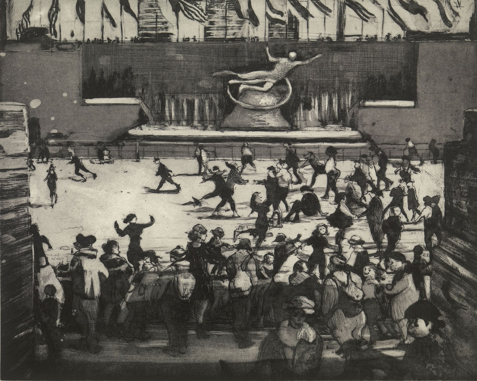 Bill Jacklin, Promenade Rockefeller Skaters, 2012