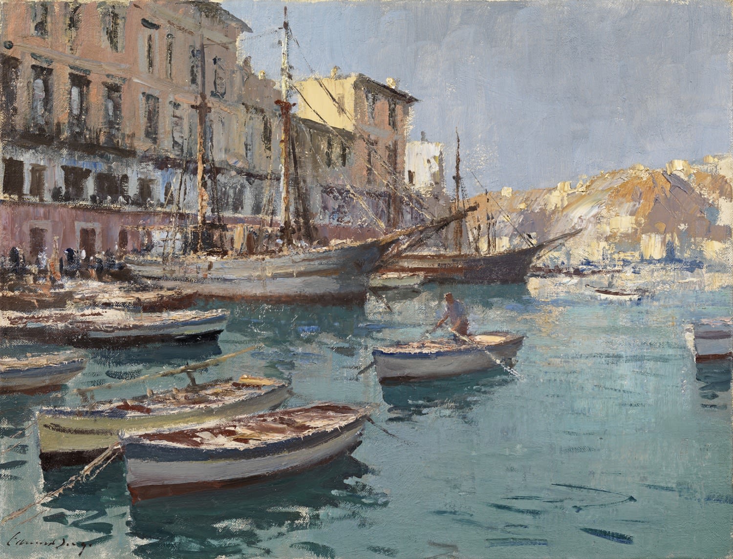 Edward Seago, Fishing Boats, Ponza