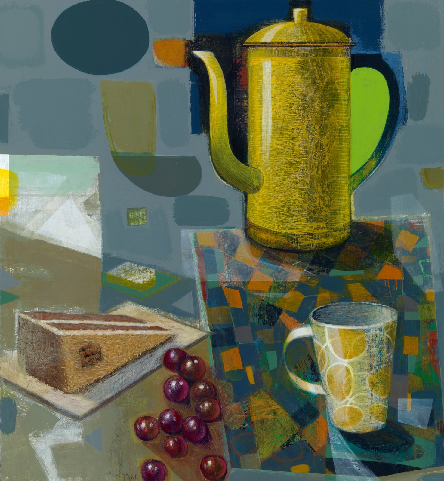 Tom Wood, Coffee and Cake, The Yellow Pot, 2022