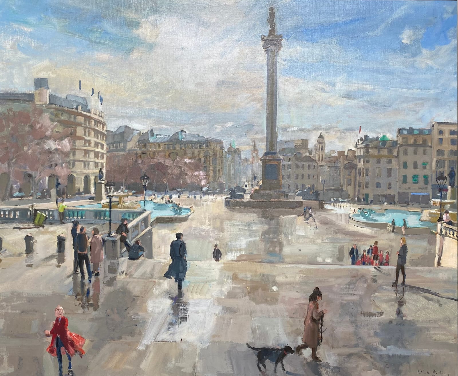 Nick Botting, Early Morning, Trafalgar Square