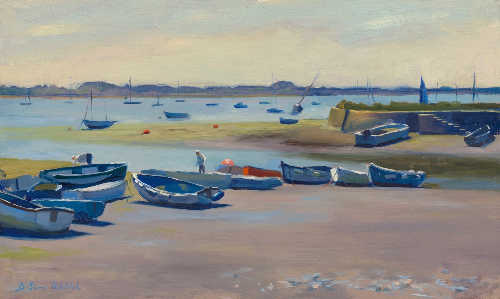 Daisy Sims Hilditch, Morning light, the harbour at Emsworth