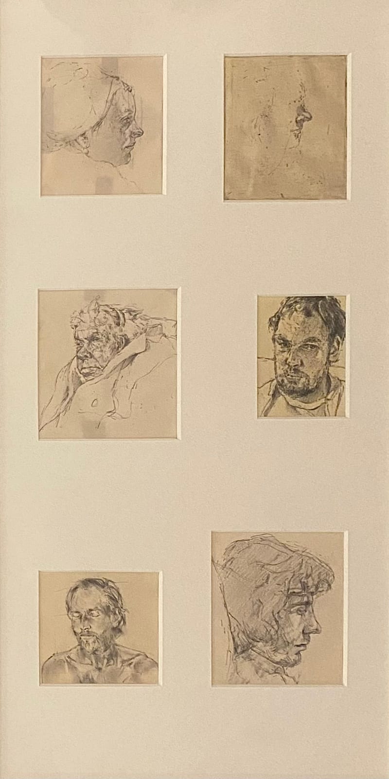 Tom Wood, 6 Head Studies, 1977/78