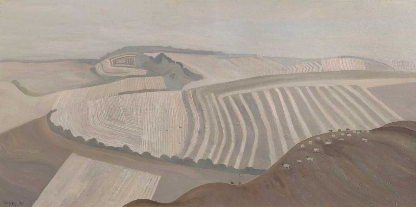 Liam Hanley, Misty Landscape, 1987