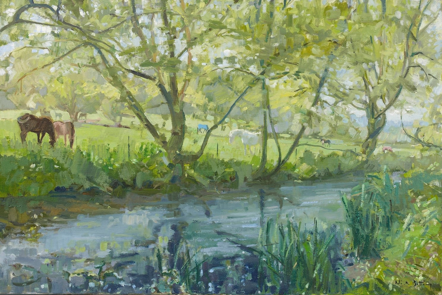 Nick Botting, Early Summer Colours, the River Lea