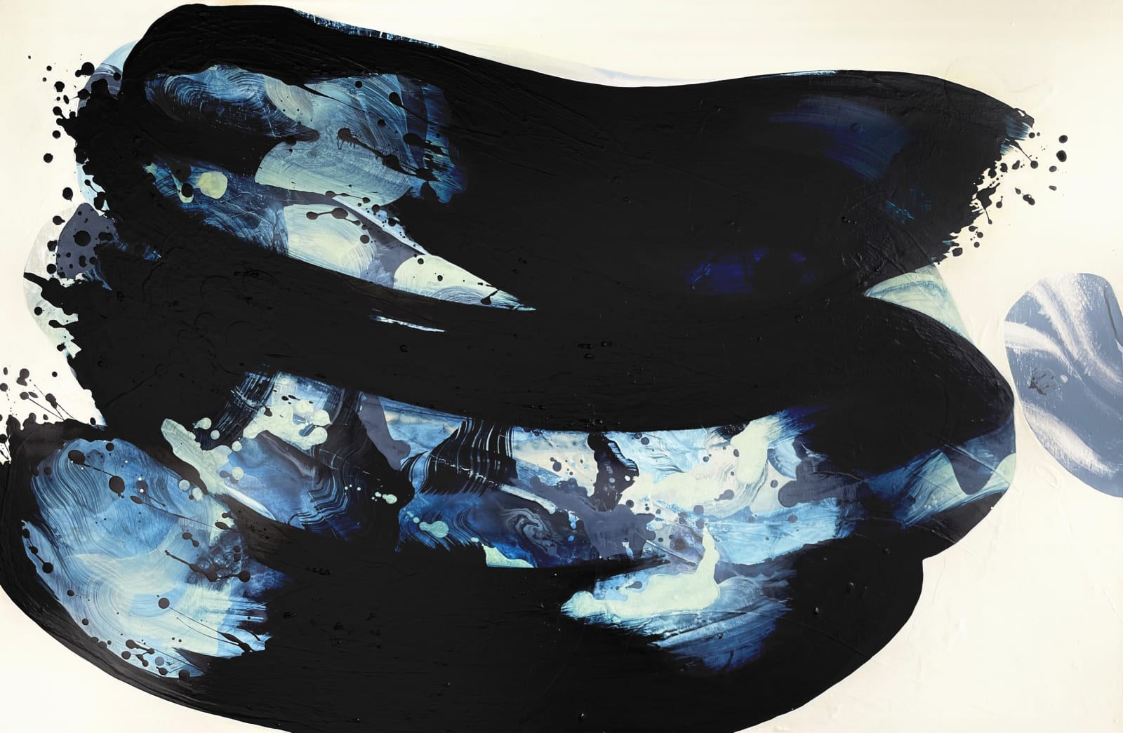 Marianna Stuhr, Large dark blue synapses, 2023