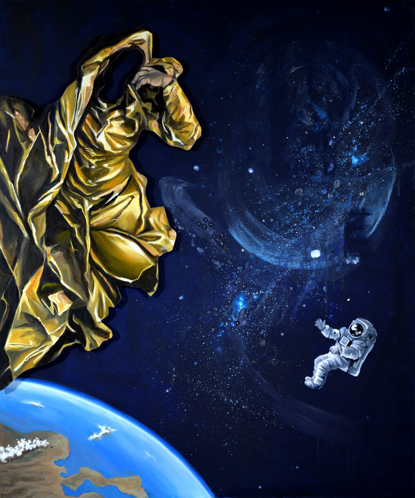 Julia Curylo, Madonna in space, Overview effect, 2020
