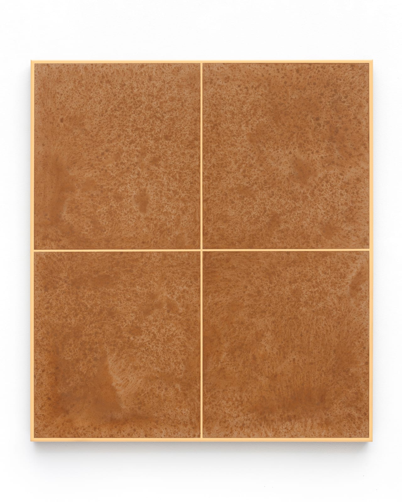 Andrew Chapman, Oil Cards and Attaché (Kodak Yellow), 2025