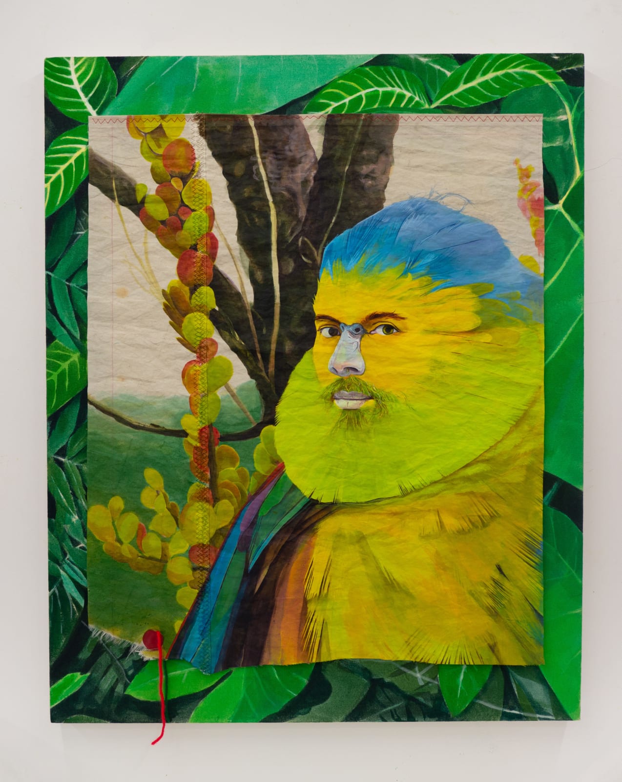 Yaron Michael Hakim, Self-Portrait as Fuertes's Parrot, 2024