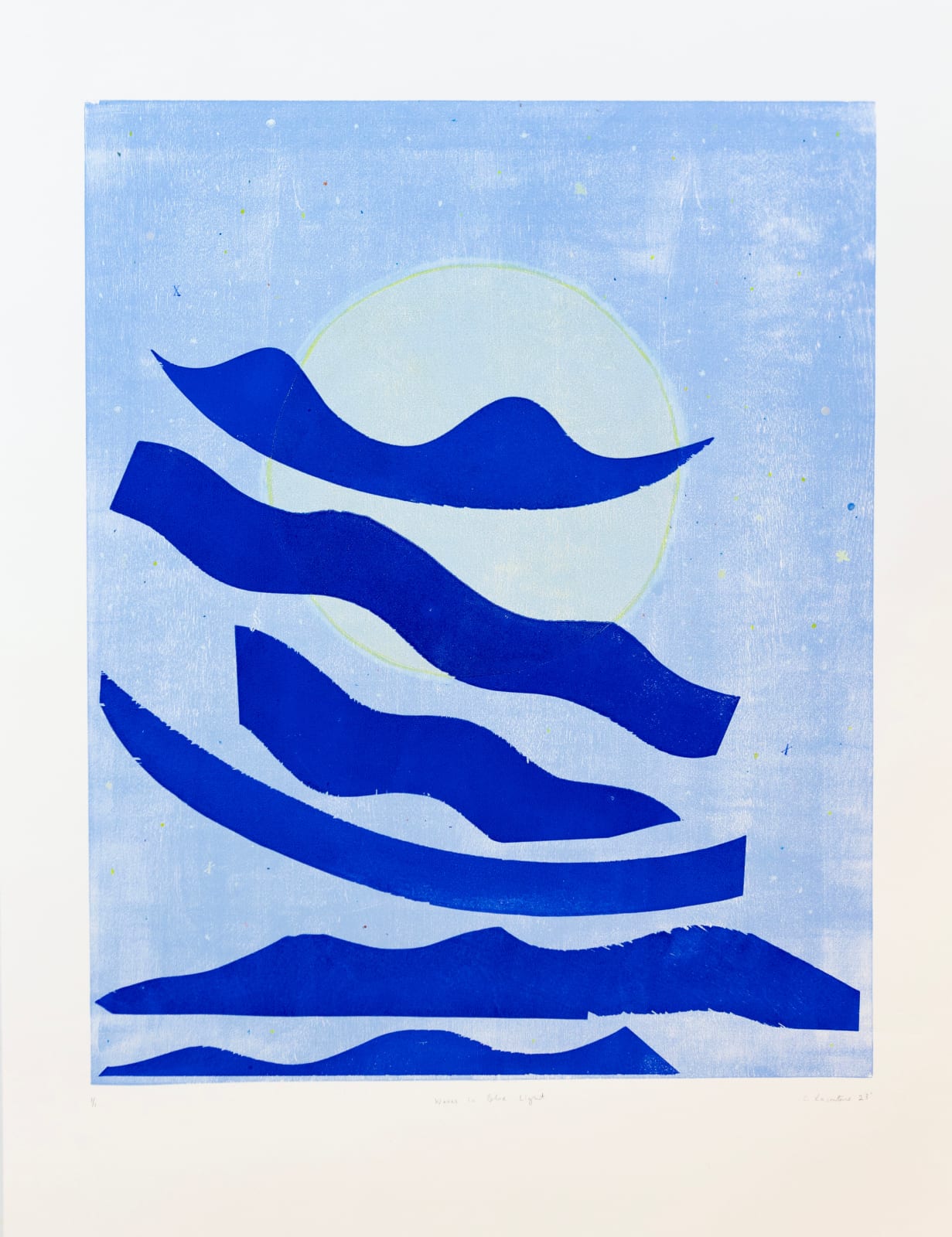Crystalle Lacouture, Waves in Blue Light, 2023
