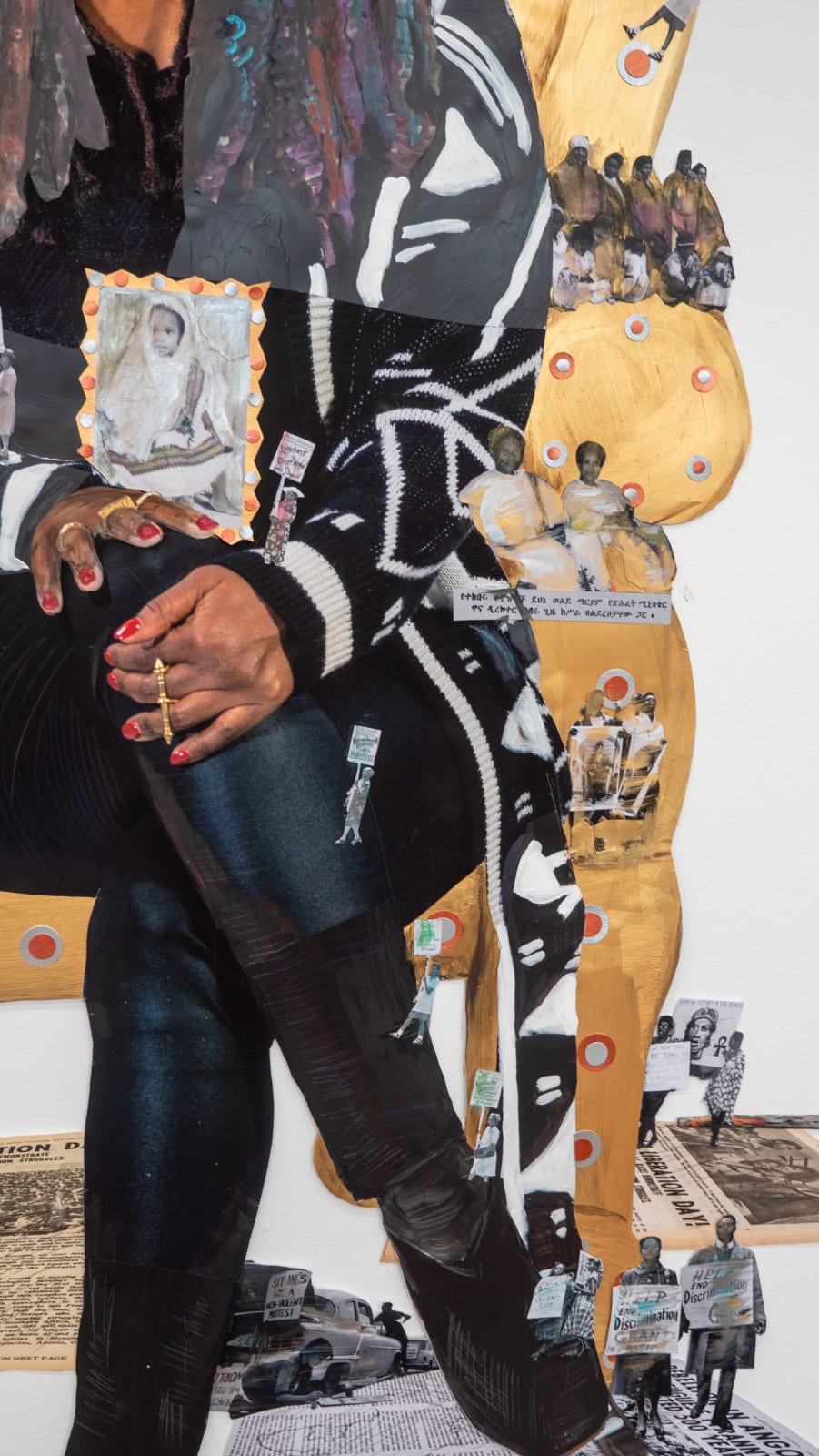 Helina Metaferia, Enthroned (Today I feel I am an institution; I am an altar; I am an artwork in/of/for progress), 2025