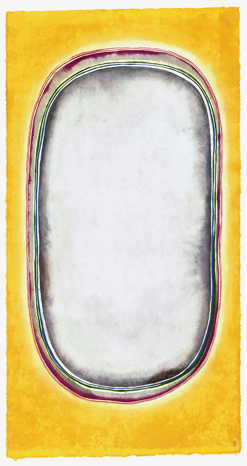 Yuri Shimojo, Mirror 6 (Golden Oval), 2024