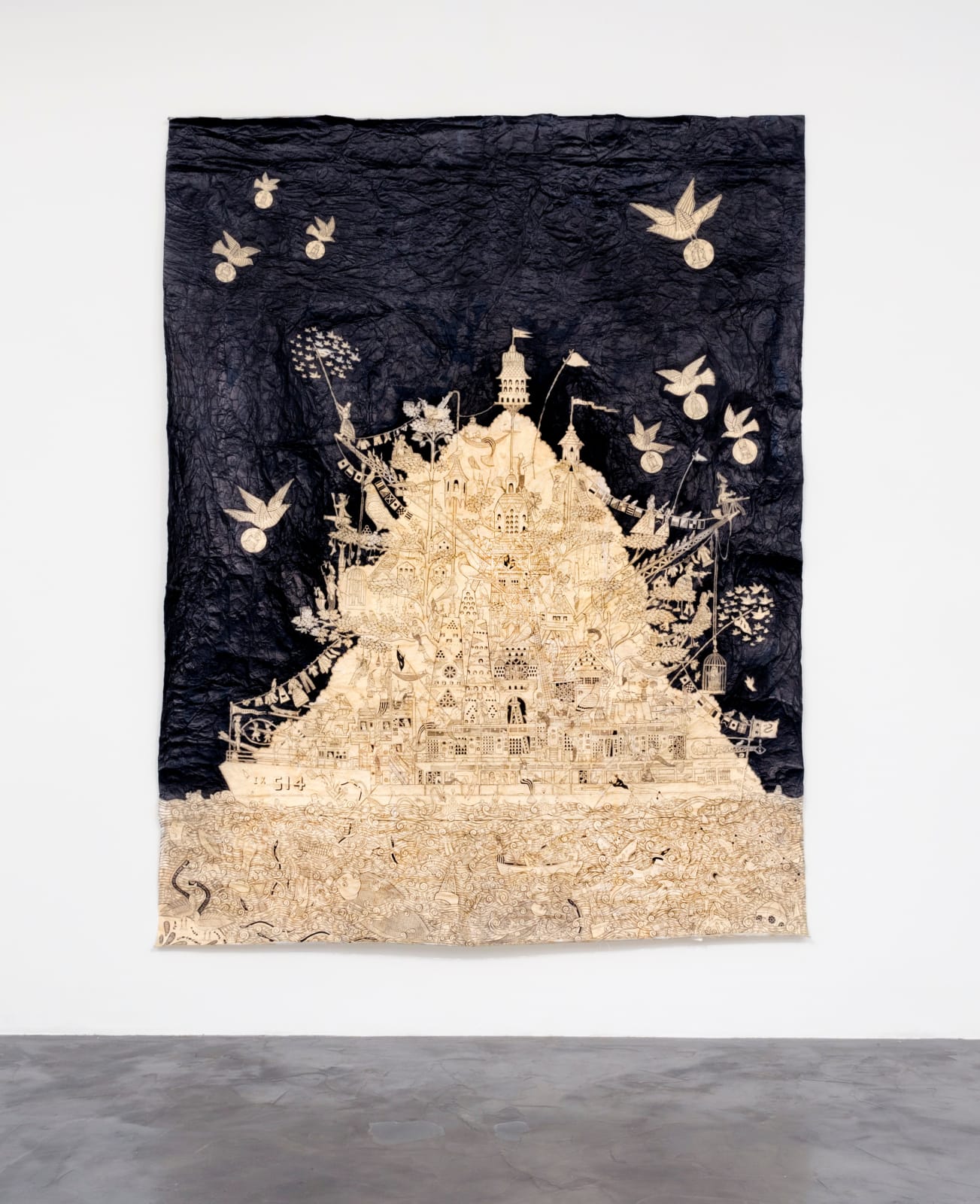 Duke Riley, It's Coming Through A Hole In The Air, 2017