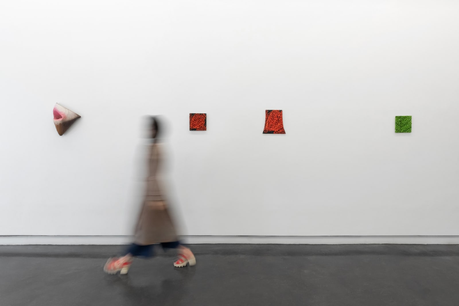 Lucy Kim, Peanuts - Stretched (Red/Black), 2025