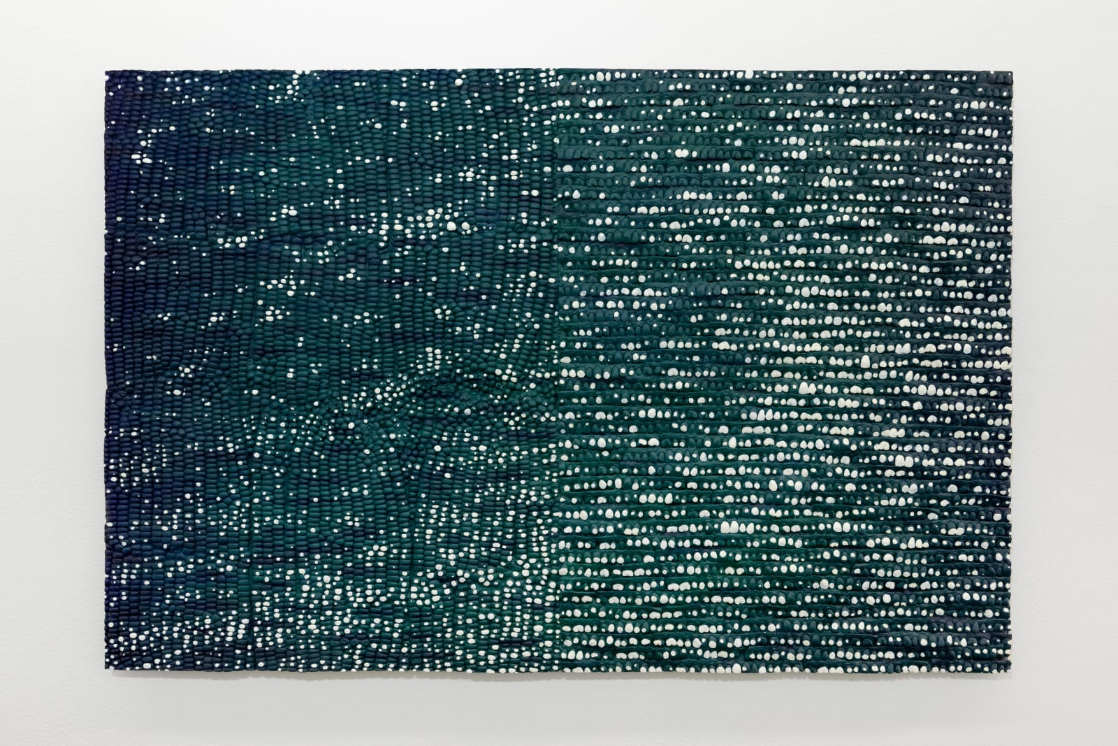 Lucy Kim, Sun Glitter (Blue Green/White), 2025