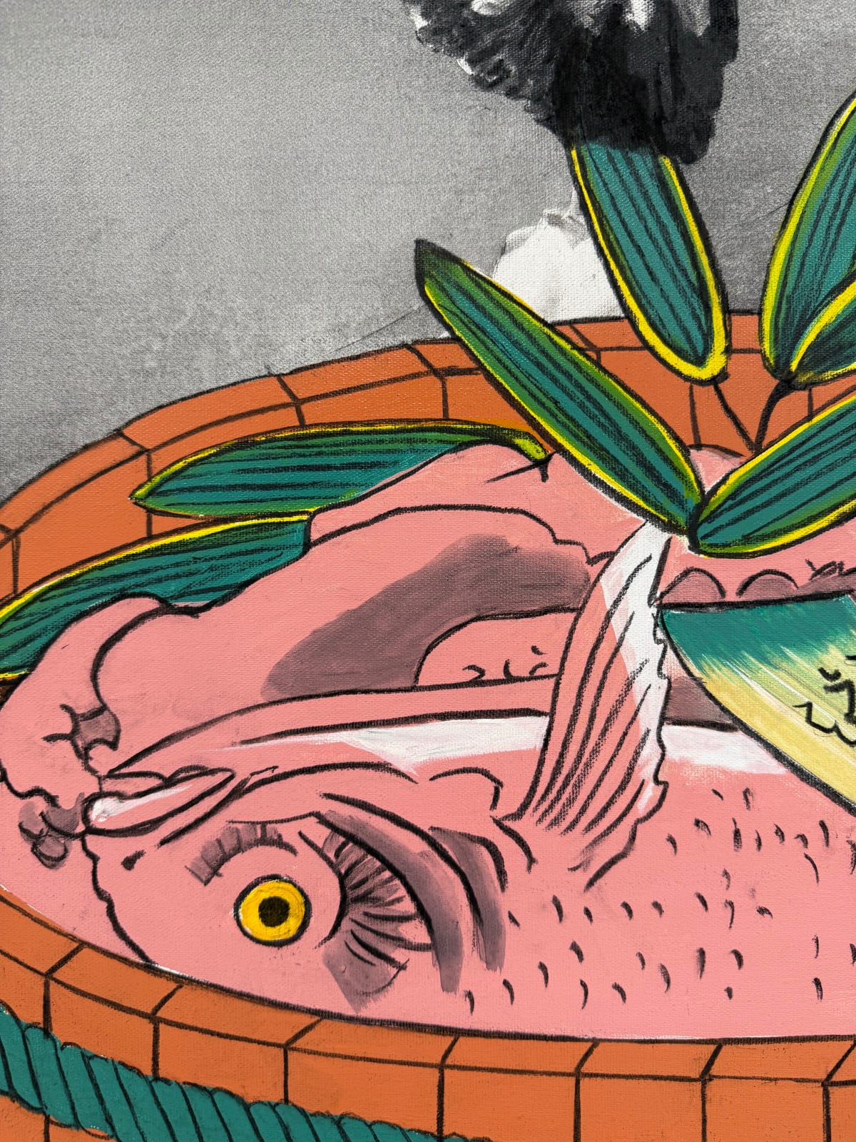 Bryce Delplanque, Seafood and Shelfish on a Shelf, 2025