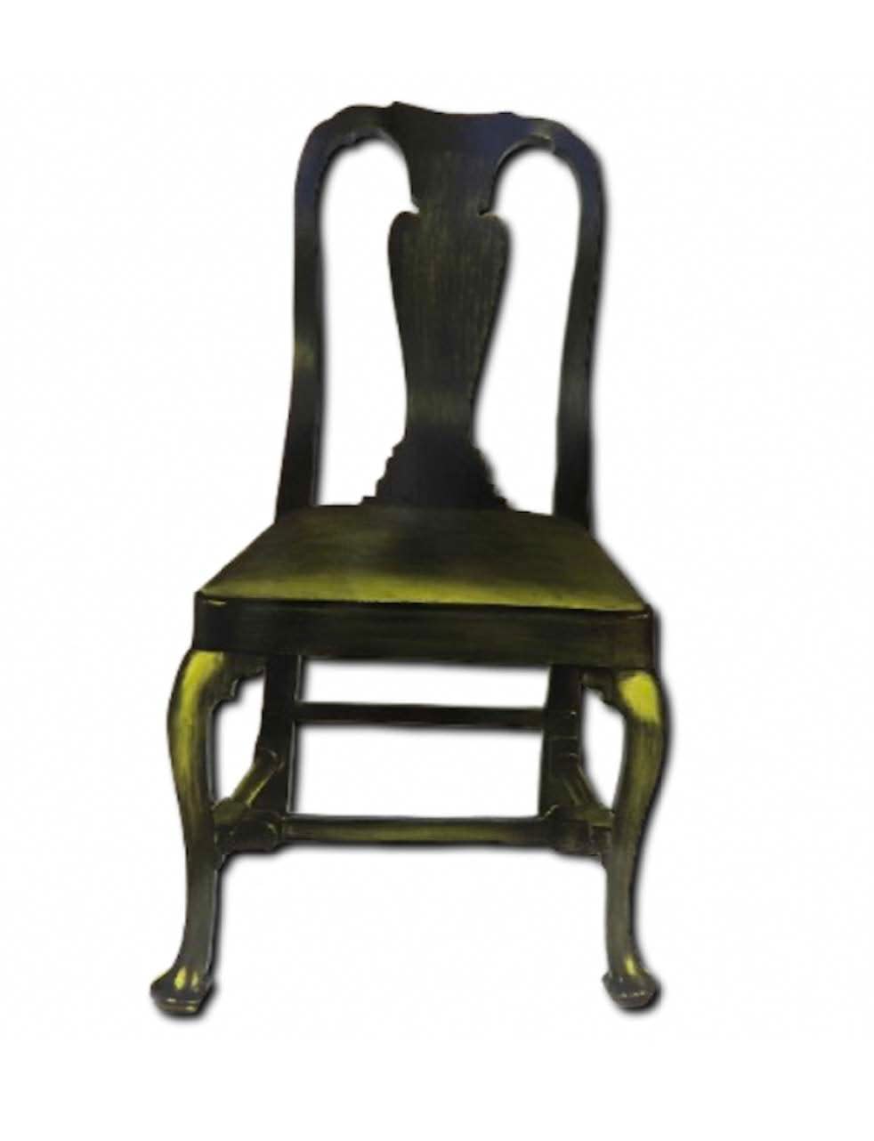 Bryce Delplanque, Queen Anne Side Chair with Slip Seat (Chartreuse Green), 2024